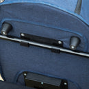 Blue Pet Stroller with Canopy and Storage Basket