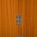 Folding Teak Dining Table Desk with Casters in White