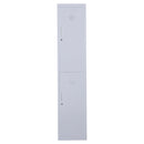 Grey Vertical Locker Cabinet Storage with Shelves - 38 x 46 x 180 cm