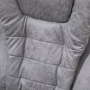Grey Heated Massage Office Chair with Footrest