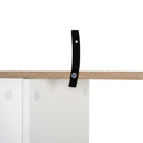 Four-Tier Double 'S' Shelving Unit - White & Oak