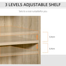 Oak 2-Drawer Printer Stand with Adjustable Shelves