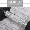 Black 2x4kg Hex Dumbbell Set for Home Gym Fitness