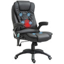 Black High Back Massage Office Chair with Heat
