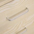 Oak Wood Grain 2-Drawer Locking Filing Cabinet with Wheels