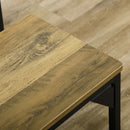 4-Person Natural Dining Table and Bench Set