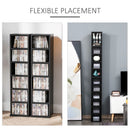 Black Adjustable CD Media Display Shelf Set of 2