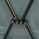 Aluminium Foldable Camping Kitchen Station with Storage Shelves - Blue