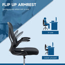 Black Mesh Standing Desk Chair with Adjustable Armrests & Footrest