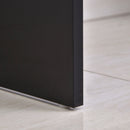 Black Computer Desk with Sliding Keyboard Tray & Storage Drawer