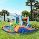 Narwhal Blue Kids Inflatable Bouncy Castle Set