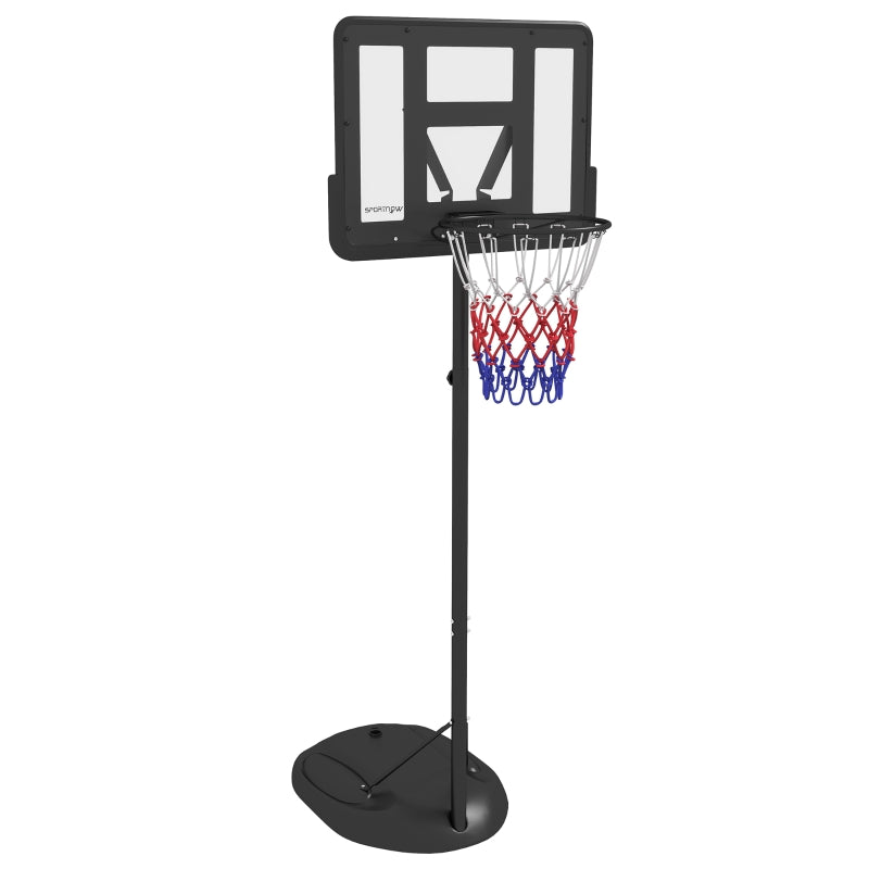 Adjustable Freestanding Basketball Hoop - Black, 167-228cm