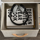 Light Grey 4-Drawer Storage Cabinet with Shelves - Home Furniture