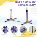 Adjustable Purple Steel Gymnastics Bar for Kids