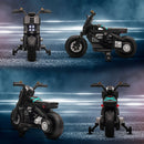 Black Kids Electric Motorbike with Siren, Horn, Headlights, Music & Training Wheels - Ages 3-5