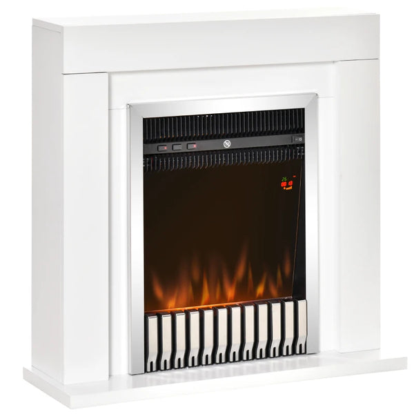 Black Electric Fireplace Suite with Remote Control & Timer