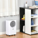 Compact 10L/Day Dehumidifier with Timer & Humidity Display - White