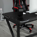 Adjustable Gaming Desk with Cup Holder and Headphone Hook - Black
