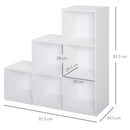 White 3-Tier Cube Storage Cabinet Organizer