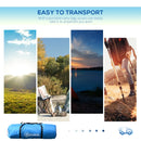 6-Person Blue & White UV Protection Camping Tunnel Tent