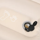 Double White Inflatable Mattress with Built-In Pump