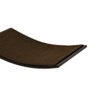 Brown Cat Wall Furniture with Curved Platforms and Scratching Posts