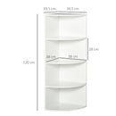 White Corner Bookshelf