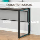 Industrial Walnut and Black Computer Desk - Home Office Workstation