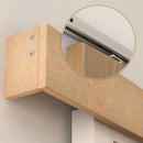 6.5FT Modern Sliding Barn Door Hardware Kit - Silver