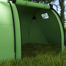 4-Person Green Tunnel Tent with Accessories