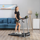 Portable Electric Treadmill, 500W, Black/Grey