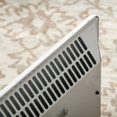 1200W White Electric Convector Heater, Freestanding/Wall Mounted, Adjustable Thermostat & Timer