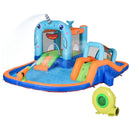 Narwhal Blue Kids Inflatable Bouncy Castle Set