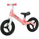 Adjustable Pink Balance Bike for 30-60 Months, No Pedal, PU Wheels