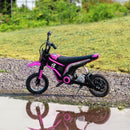 Pink Electric Motorbike with Music & Horn, 12" Tyres, 16km/h Speed