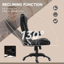 Black Heated Massage Recliner Chair with 6 Massage Points