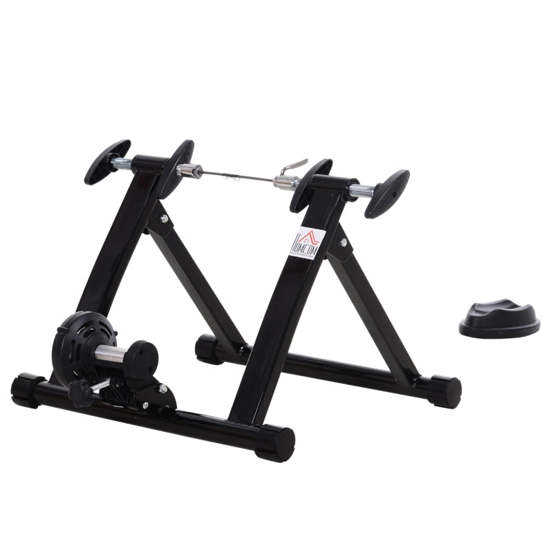 Black Magnetic Bike Trainer Stand for 26''-28'' & 700C Bikes