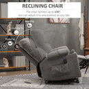 Grey Electric Power Lift Recliner Chair for Elderly with Remote Control