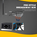 Blue & White Wall Mounted Mini Basketball Hoop Set for Teens & Adults