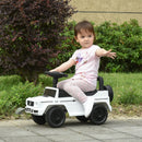 White Toddler Ride-On Slider Car 12-36 Months