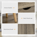 Grey Kitchen Buffet Sideboard with Wine Rack and Drawers