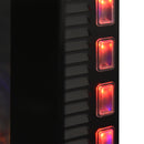 Black LED Electric Fireplace with Remote Control and Timer