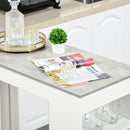 Grey 4-Tier Storage Shelf Bar Table