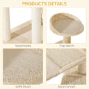 Beige 100cm Cat Tree Climbing Tower for Indoor Cats - Scratch Post & Activity Centre
