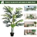 150cm Tropical Palm Tree in Green Pot - Indoor/Outdoor Decor