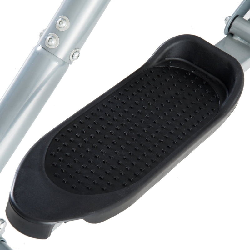 Grey Air Walker Cross Trainer with LCD for Home Gym