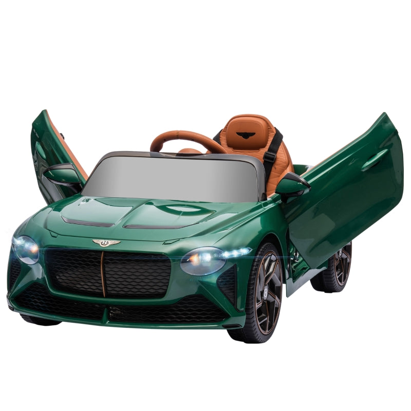 Green Licensed 12V Kids Electric Car with Remote Control and Music