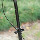 Blue Folding Kick Scooter with Adjustable Height and Dual Brake