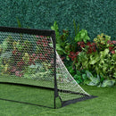 Black Foldable 6x3 ft Soccer Goal Net Set - 2 Pack