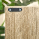 6-Cube Natural Storage Cabinet with Doors for Dining & Living Room